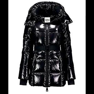 Sam. Soho Belted Down Mid-Length Puffer Jacket